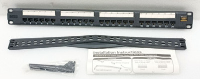 Wonderful CAT6 Inline Patch Panel 24-Port Ethernet RJ-45 NEW