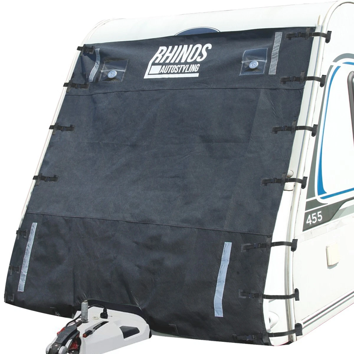 FOR Swift Challenger 565 - HD Caravan Front Towing Cover Protector + LED LIGHTS