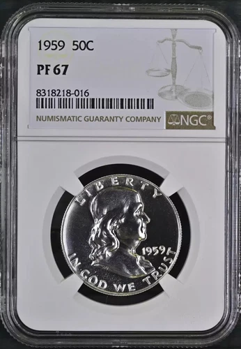 1959 Proof Franklin Half Dollar - NGC PF67