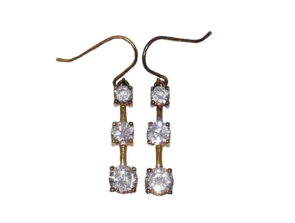 ◇ENGBROX◇ [silver925] radiant cubic earring Men's Sterling Silver 925 Cubic Zirconia 11mm Round Studs
