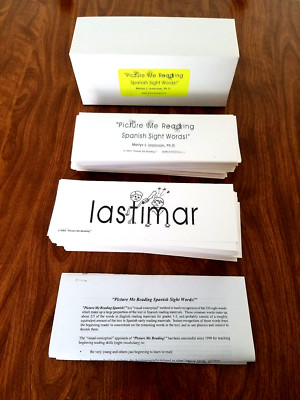 SPANISH Picture Me Reading 220 Common Sight Word Flash Cards Marlys Isaacson NEW