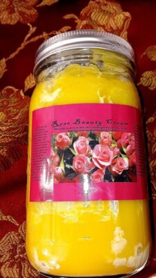 1 Quart Size Rose Beauty Cream for Acne, Skin Imperfections, Face Rash, Wrinkles
