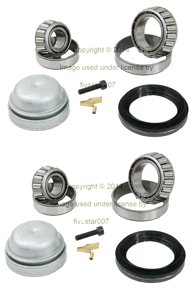 Juego de 2 kits largos de rodamientos de rueda delantera izquierda+derecha SCHAEFLER FAG con tapa para Mercedes Foto 2 de 4