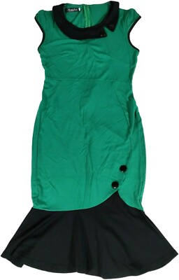 Womens Medium? AMIKA Fashion Green Maxi Mermaid Dress Preowned | eBay