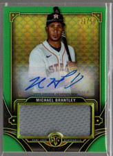 2022 Topps Triple Threads Relic Emerald #ASJRMB Michael Brantley Auto Jersey /50