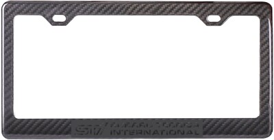 Ghost Effect Subaru WRX STI Real Carbon Fiber License Plate Frame Impreza