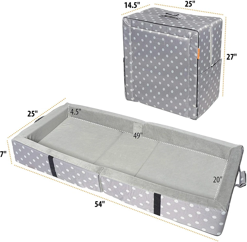 Milliard Alfombrilla de Viaje Portátil para Niños Pequeños, Alfombrilla Plegable de Espuma Suave con Parachoques Foto 4 de 4