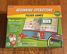 Lakeshore Beginning Operations Folder Games Learning Teaching HH462 NEW SEALED