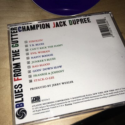 Blues from the Gutter by Champion Jack Dupree (CD, 1992