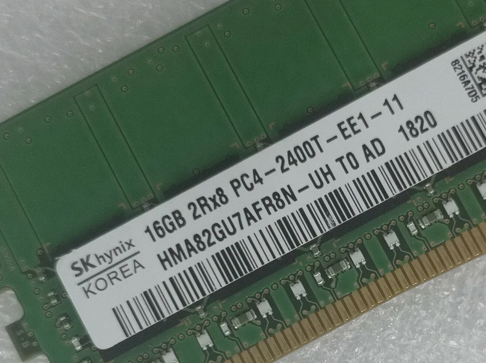 SK Hynix 16GB DDR4 2400 ECC UDIMM RAM 2Rx8 PC4-19200 for DELL HP Lenovo Acer - Image 3 of 4
