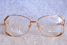 swan eyeglasses frame front gold 5-1/2