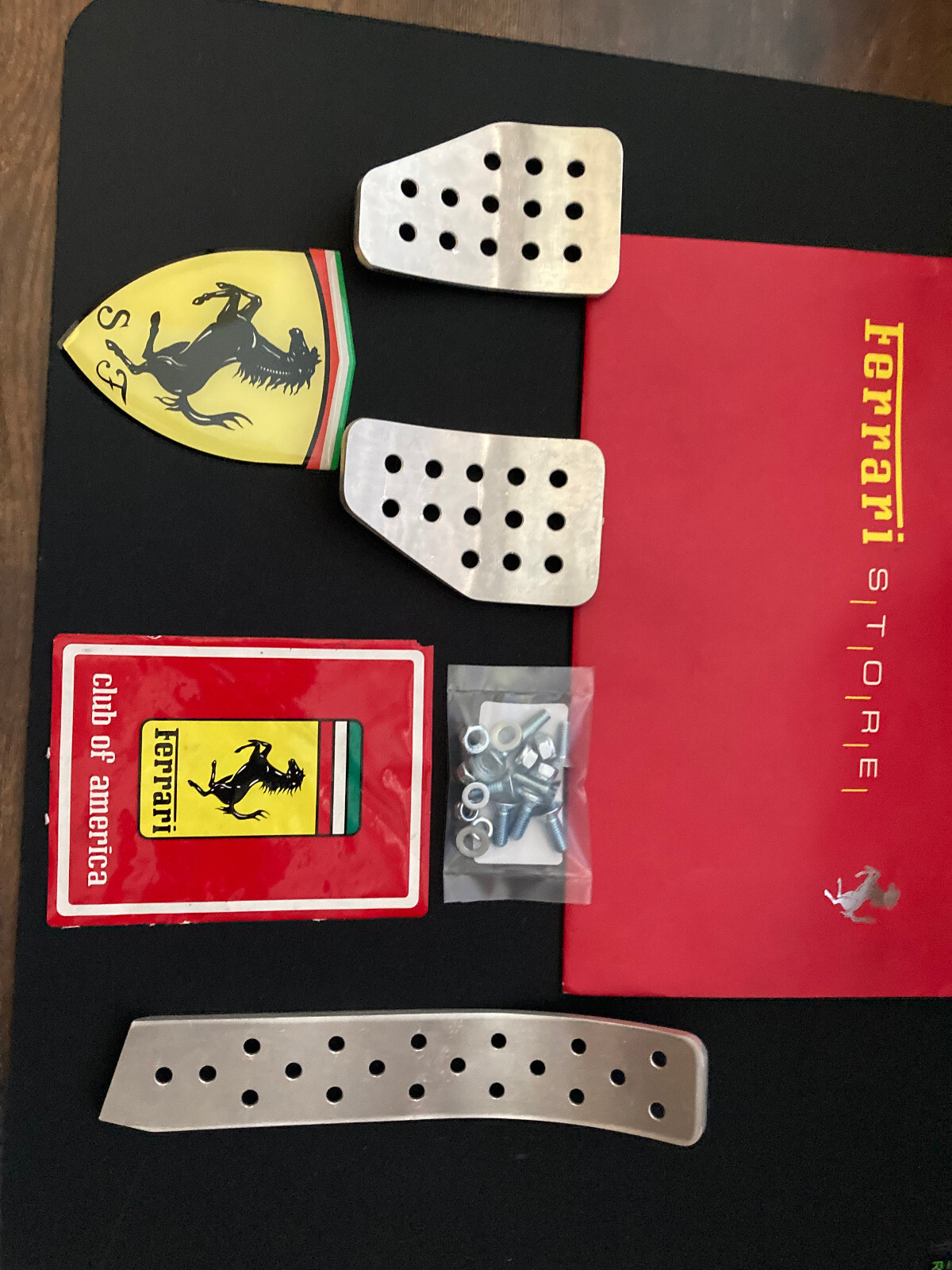 Ferrari HE Aluminum Drilled Pedal Set For,208, 308, 328, Testarossa, Mondiale .