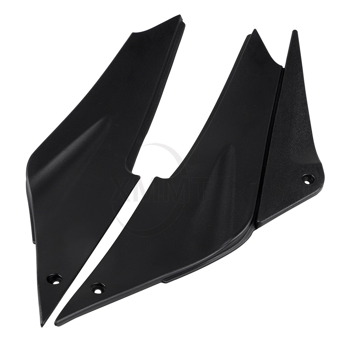 Black Moto Tank Side Fairing Cover Panel ABS Plastic For Kawasaki
