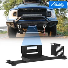 For 2015-2023 Ford F-150 Front Factory Hidden Winch Mounting Plate Black Steel