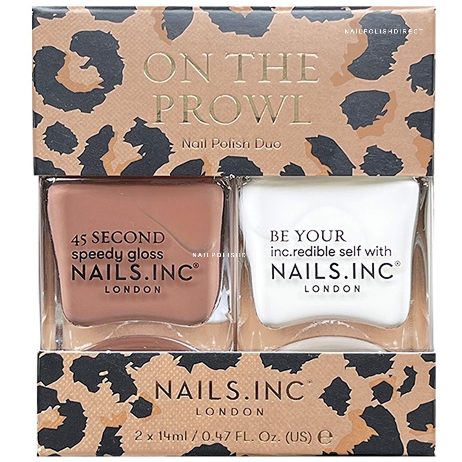 Nails inc On The Prowl Nail Polish Duo Set (2 x 14ml)(16494)