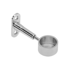 Adjustable Wardrobe Hanging Rail End Support Socket for use with dia.25mm Rails