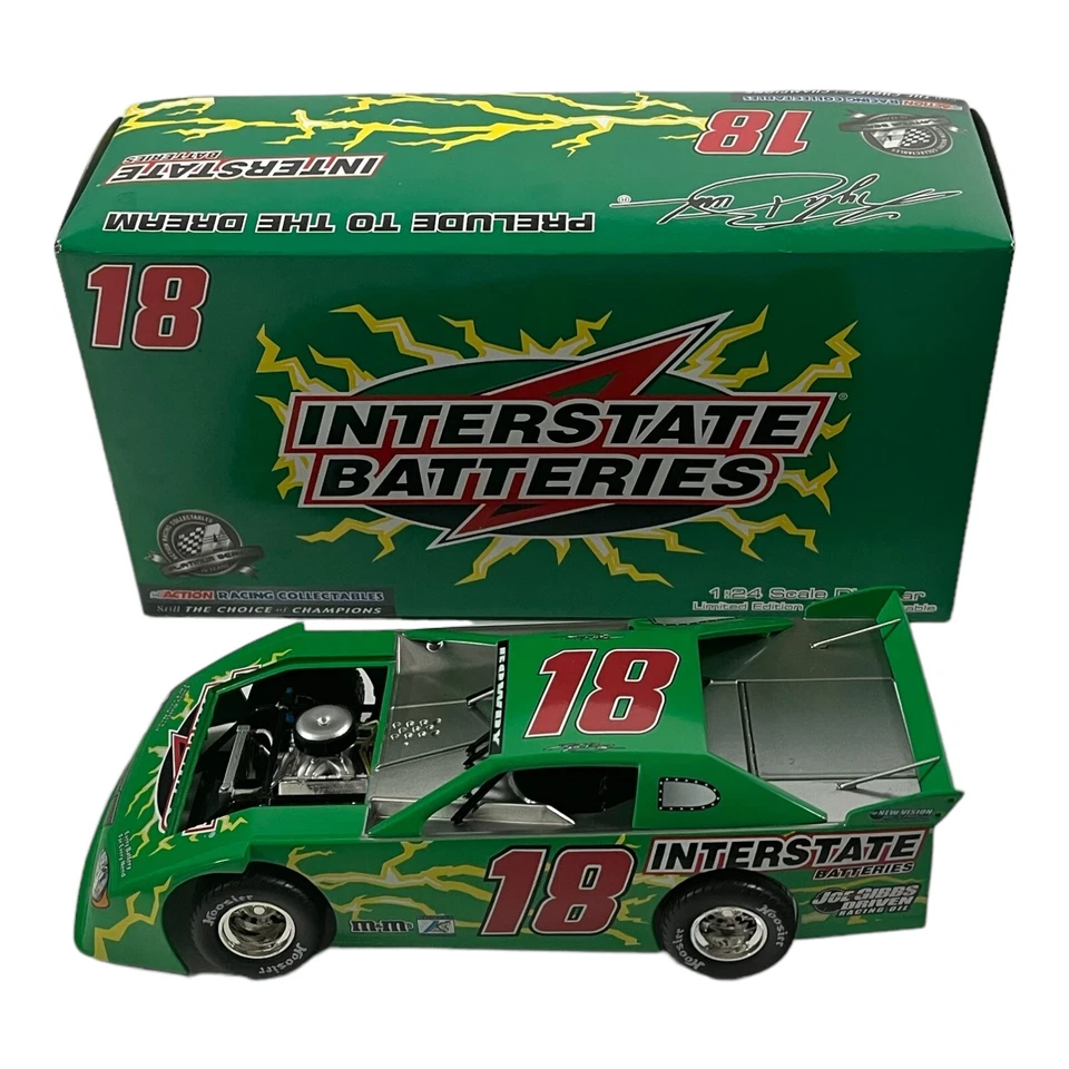 Coche de tierra Nascar diecast Nascar 2008 baterías interestatales Kyle Busch #18 escala 1:24 Foto 2 de 4