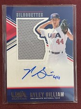 2018 USA Baseball Stars & Stripes Jerseys Black Ink /199 Ryley Gilliam #18 Auto