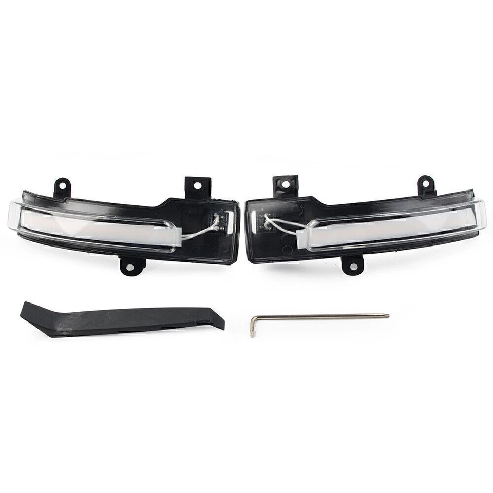 Clear LED Dynamic Side Mirror Signal Light For Mitsubishi Lancer Outlander ASX - Image 2 of 4