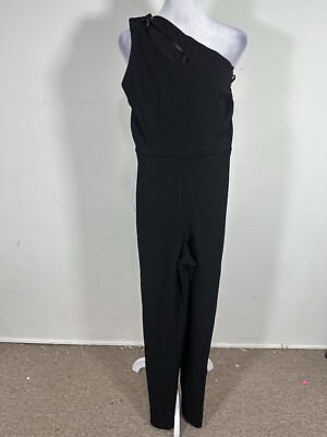 Crystal Sky Women’s Black Colored One Shoulder Jumpsuit Size XS