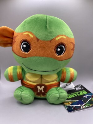 Tomy International - TMNT Michelangelo Junior Mocchi Plush With Tags    