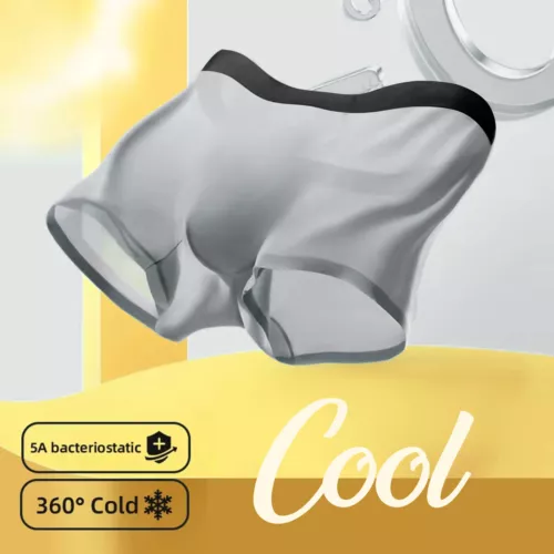 3 PIEZAS Hombres 3D-Bolsa Boxer Calzoncillos Anti-Rozaduras Ropa Interior Seda Hielo Transpirable - Imagen 9 de 38
