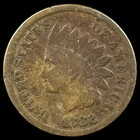 1882 Indian Head Cent - Antique United States of America 1c Penny Coin