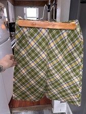 Vintage Kingsley Plaid Skirt Size 8 . Wool And Nylon With Lining Runs Smal