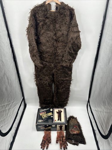 RARE Vintage Rubies Adult Deluxe Animal Wolf Costume USA 1988 *READ * Mask Issue