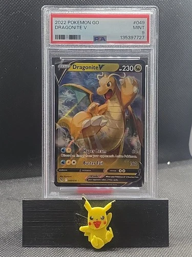 2022 POKEMON GO #049 DRAGONITE V PSA 9