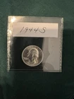 1944-S Washington 25C Silver Quarter / UNC