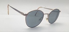 Vintage 1669 Brown Gold Oval Metal Sunglasses FRAMES ONLY Italy