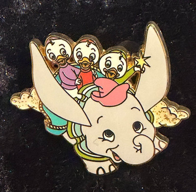 Disney Pin LE 1500 Dumbo Huey Dewey Louie Cast Member Pin Fair DLR 2005