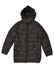 FIORELLA RUBINO Giacca donna imbottita con cappuccio UK 16 Large nero poliestere BK17