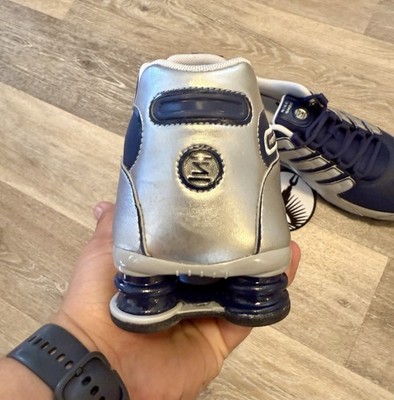 Nike Shox NZ 'Metallic Silver Midnight Navy' 378341-402 Men's Size