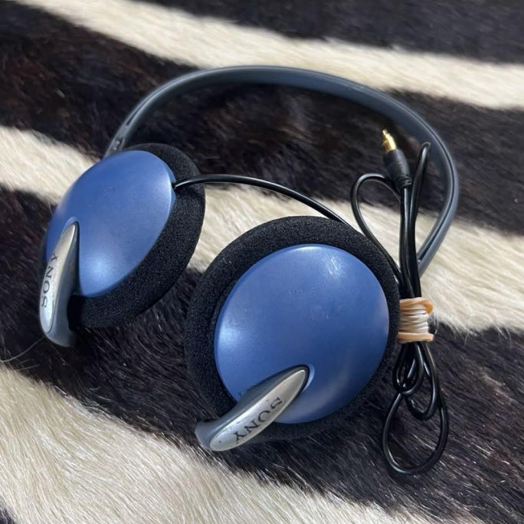 SONY Headphones MDR-G61 Blue Neck-hanging Type [Used EXC] limited