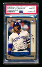 2020 TOPPS TRANSCENDENT VLADIMIR GUERRERO 2000 RETRO VARIATION #/50 PSA 10 POP 1