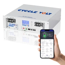 48V 100Ah LiFePO4 Battery Deep Cycle BMS 5Kwh Home Energy Storage RV Solar - LOT