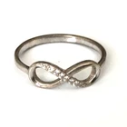 Vintage Ring MARKED 925 STERLING SILVER Size 8 Infinity Band Jewelry lot y