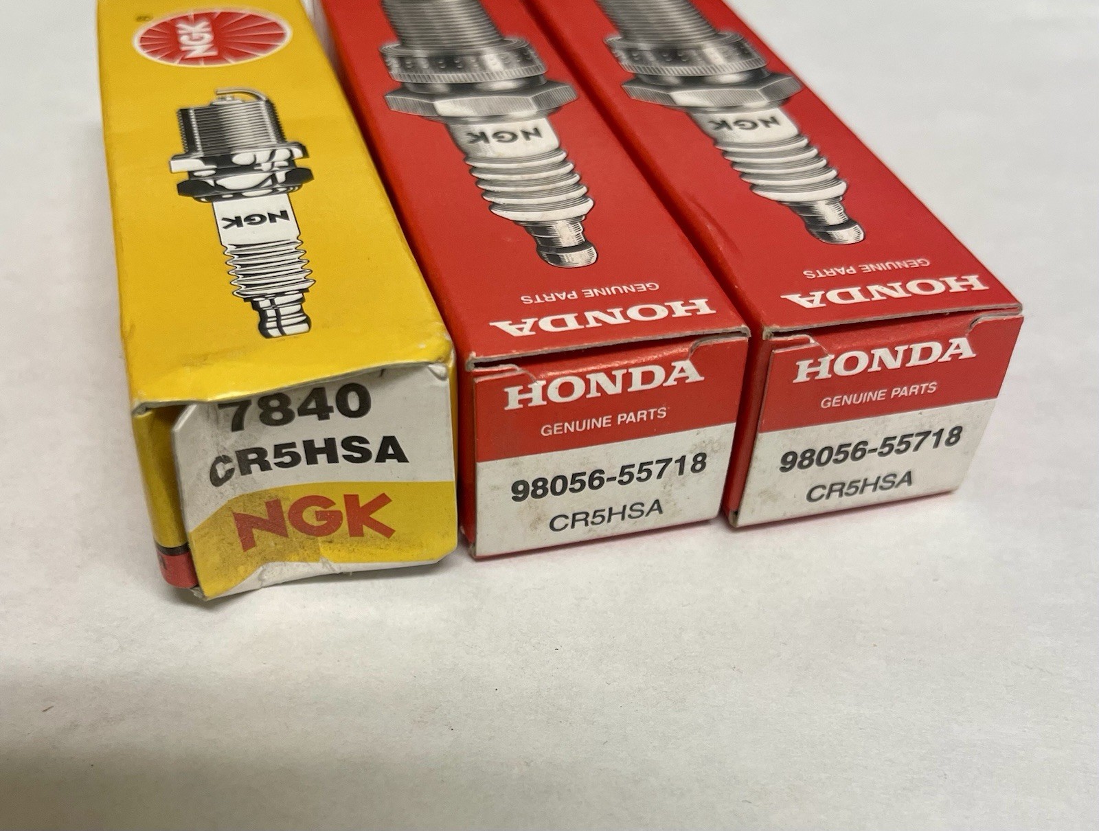 VINTAGE HONDA/NGK CR5HSA Spark Plugs SET OF 3