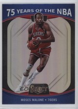 2021-22 Panini Select 75 Years of the NBA Moses Malone #66 HOF 11p7