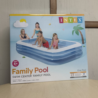 Intex Swim Center Inflatable Family Pool 120x72x22 Blue/White 58484EP