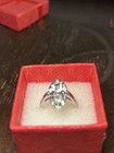 14k Solid White Gold Ring Weighs 3.83 Grams Size 6.75 — photo 2