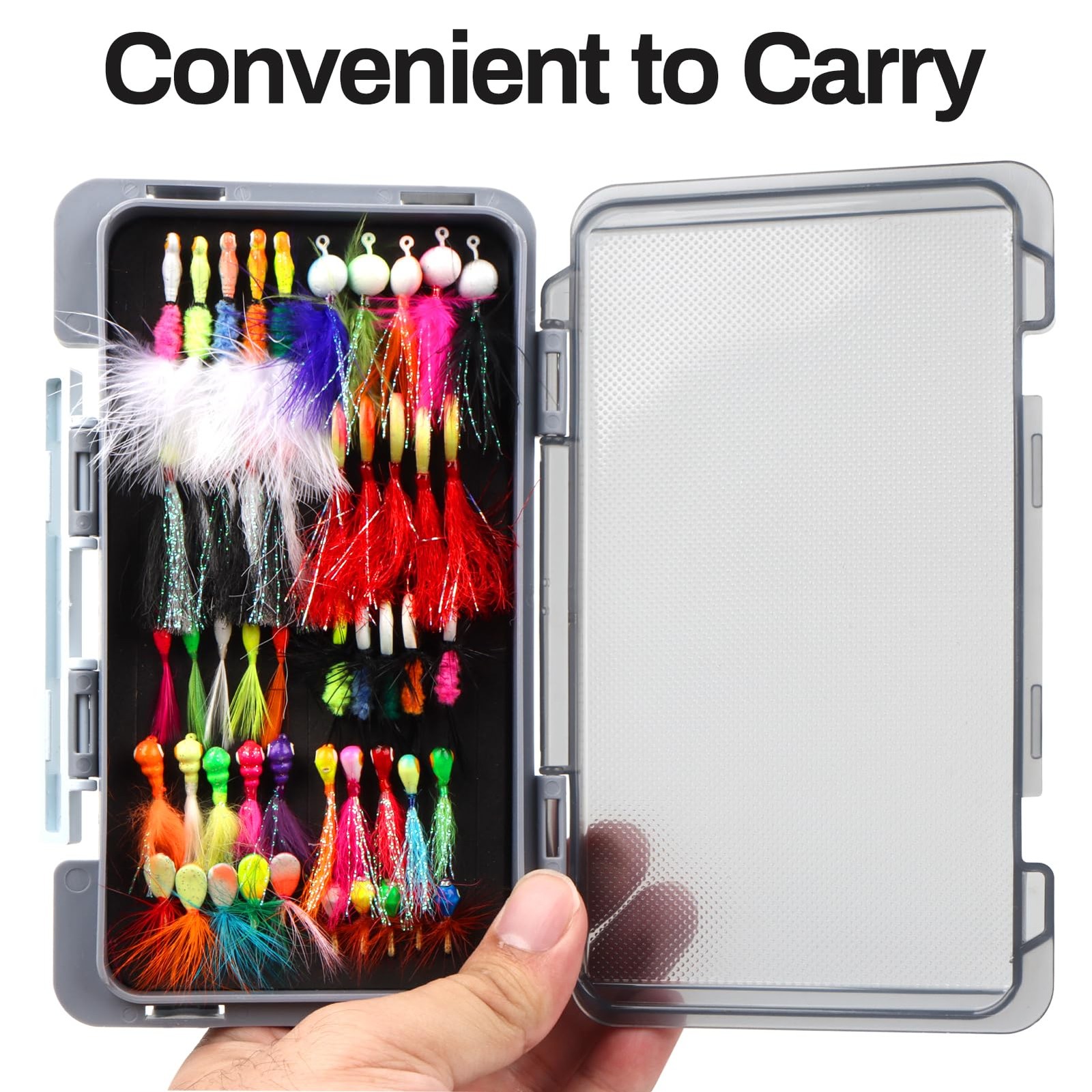 Ice Fishing Jigs Kit 100pcs Lures Bait Icefishing Set Crappie Jig Hooks Gear Acc - Image 5