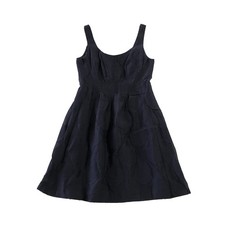 Nine West Dress Womens Size 12 Ascot Navy Tank Tea Dress Pockets