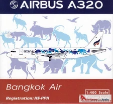 PHX1801 1:400 Phoenix Model Bangkok Air Airbus A320-200 Reg #HS-PPH 'United