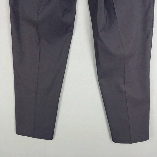 Nike Golf Pants Mens 32x32 Gray Purple Plaid Performance Lightweight Preppy - Picture 10 of 17