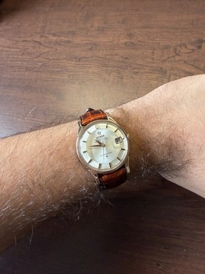 OMEGA Rose Gold Constellation Vintage Pie Pan Watch 168.005