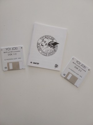 PC Spiel Yo! Joe! - 2x 3,5'' Disketten, Handbuch Hudson Soft 1993 RAR ohne Box