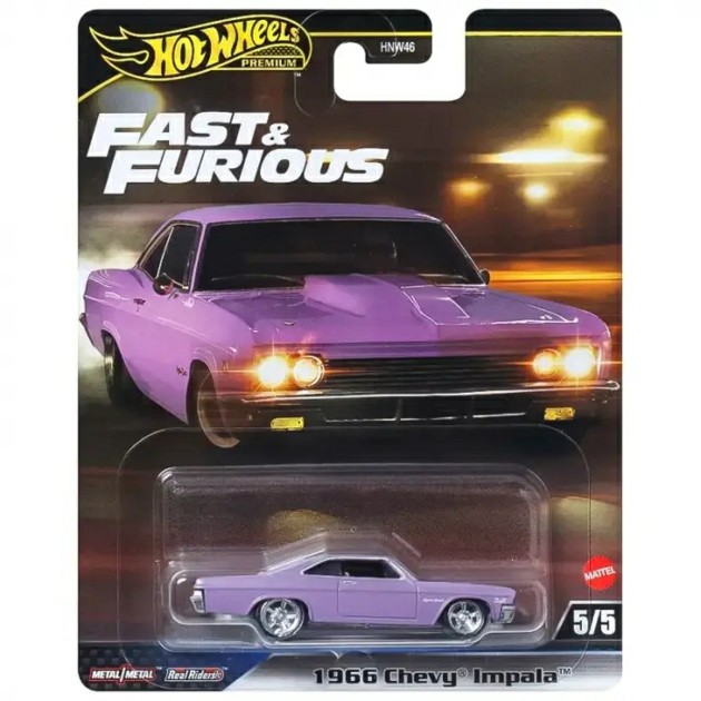 HOT WHEELS FAST AND FURIOUS 1966 CHEVY IMPALA 4/5 JBL95